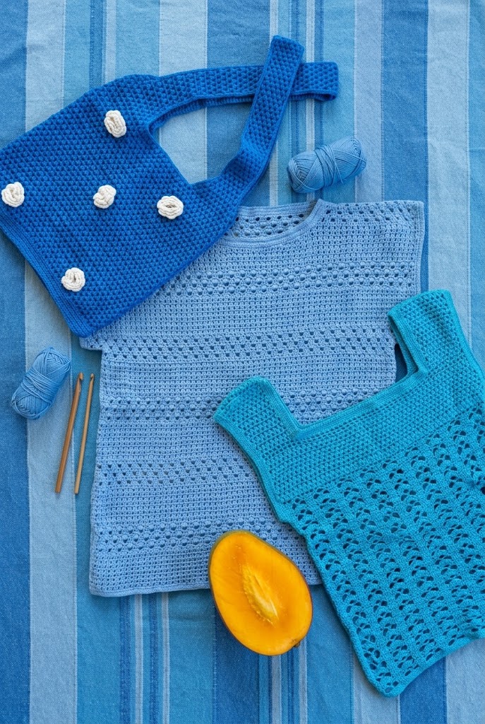 Sac bleu à fleurs vony — Le sac qui cueille les compliments. · vêtement enfant cousu main Bonbon Piment
