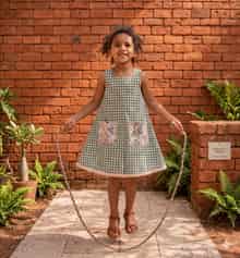 Robe Jade — Le jardin secret. · vêtement enfant cousu main Bonbon Piment