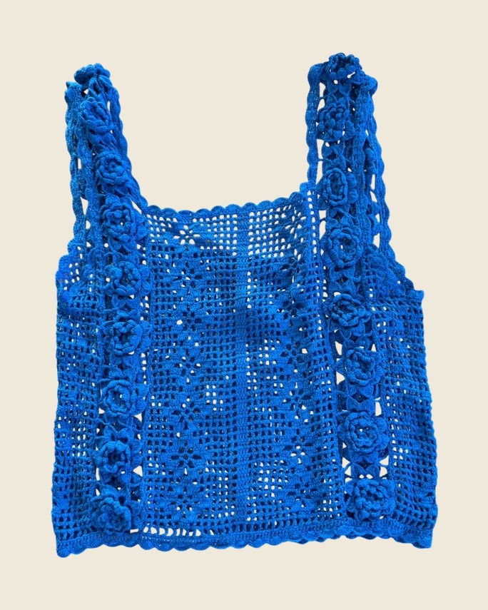 Débardeur malalaka coloris Bleu électrique